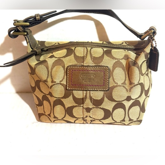 Coach vintage CC signature print canvas satchel handbag - Picture 1 of 7